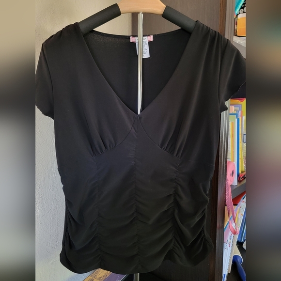 Vol.1 Petite Tops - Vol.1 Petite ruched blouse